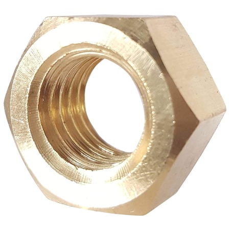 Newport Fasteners Hex Nut, 5/16"-18, Brass, Brass, 17/64 in Ht, 1500 PK 797066-BR-1500